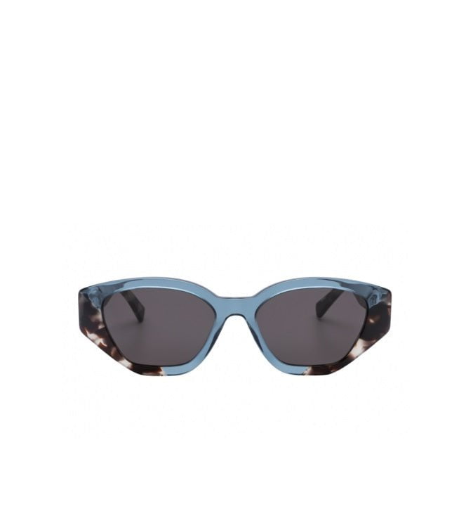 - Semeli Geometric Butterfly-effect Sunglasses W. Two-tone Detail Sky Blue Crystalline O/S Apoella
