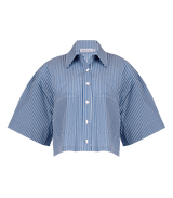 Shirt Apoella Myrto Cropped Shirt S/M / White Blue Apoella