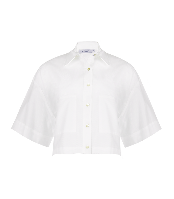 Shirt Apoella Myrto Cropped Shirt S/M / White Apoella
