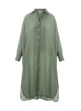 Shirtdress APLA Omega Crinkled Shirtdress Green O/S / Green Apoella