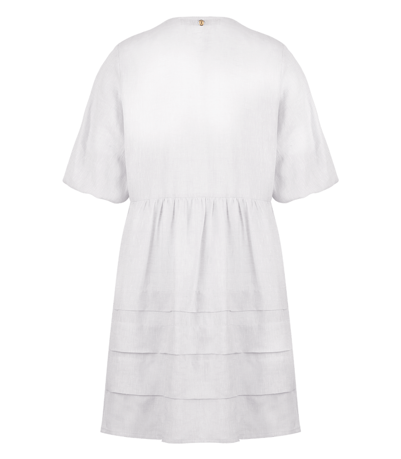 Shirtdress Apoella Cara Linen Mini Dress White / O/S Apoella