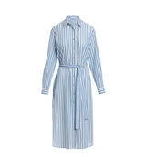 Shirtdress Apoella Kallia Midi Shirtdress Sky/Yellow Stripes Apoella