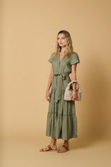 Shirtdress Apoella Milla Long Ruffle Shirtdress Apoella