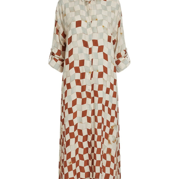 Comfort Button Up Shirtdress Casablanca