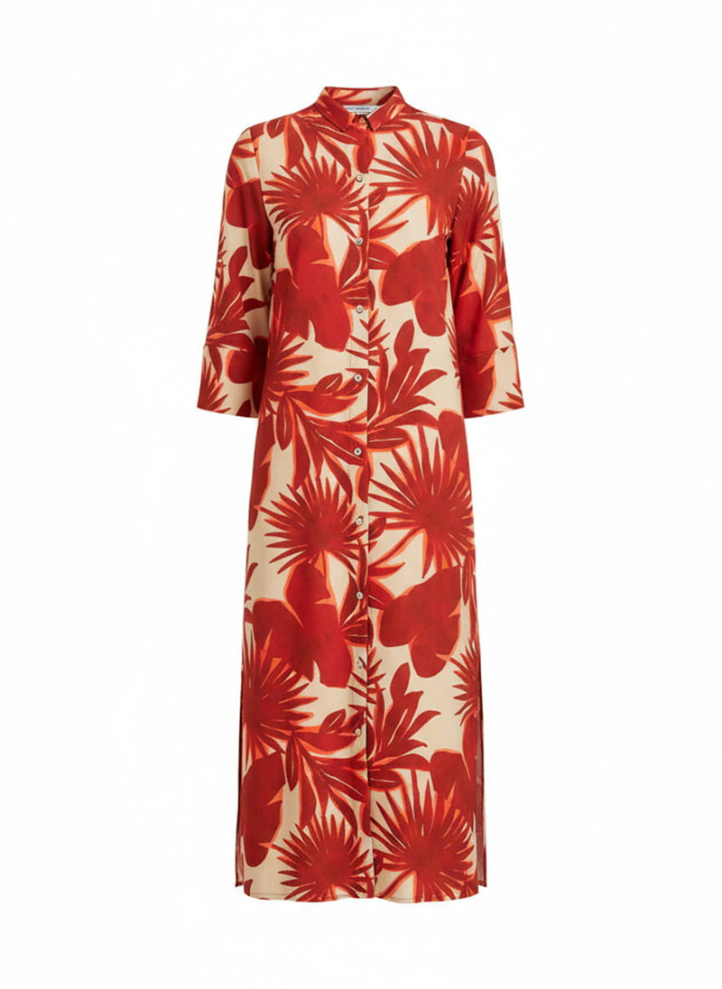 Shirtdress Lenny Niemeyer Side Slit Long Shirtdress Palm M / Palm Apoella