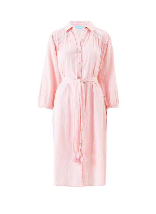 Shirtdress Melissa Odabash Cressida Belted Shirtdress Rose Apoella