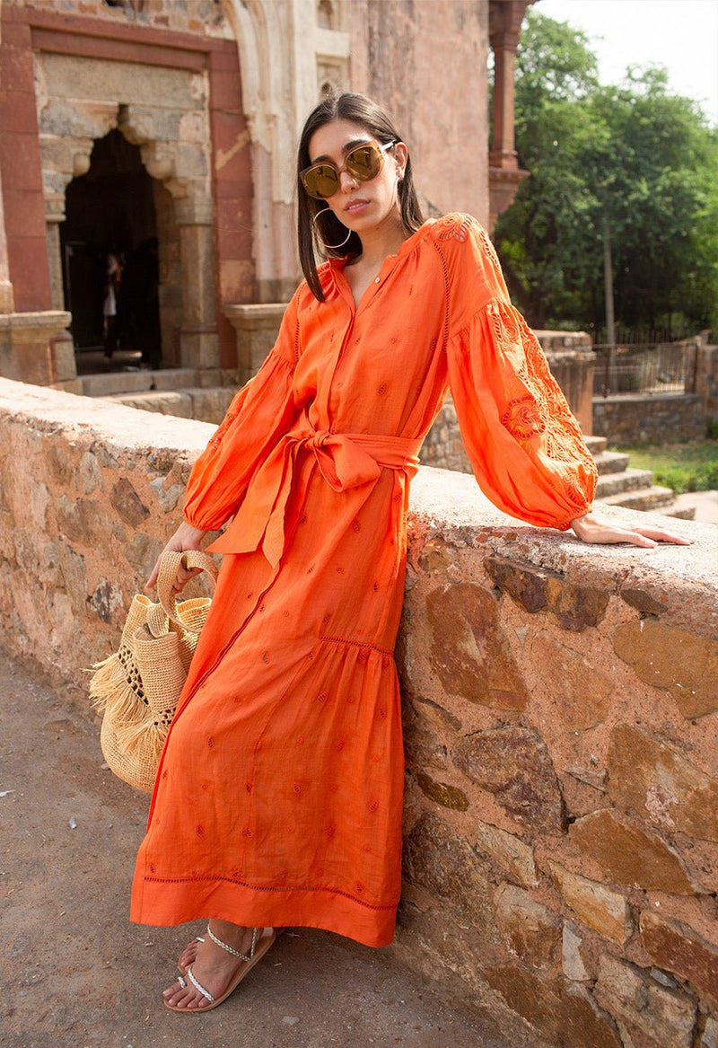 ramie shirt dress CARMEL WHITE RAMIE SHIRT DRESS DISSH