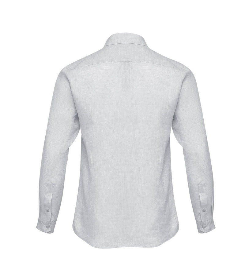 Shirts - Zeus Linen Shirt White Apoella