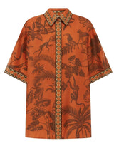 Shirts Alémais Monkey Dance Silk Shirt Rust Apoella