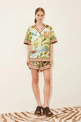 Shirts Alémais Toucan Tango Linen Shirt Multi Apoella