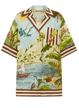 Shirts Alémais Toucan Tango Linen Shirt Multi Apoella