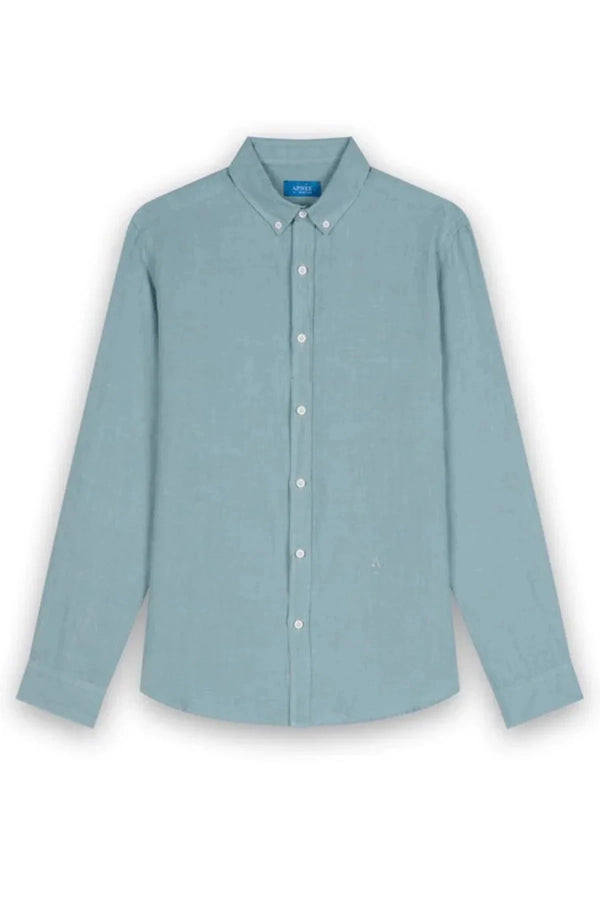 Shirts Apnée Linen Shirt Caribbean Blue Apoella