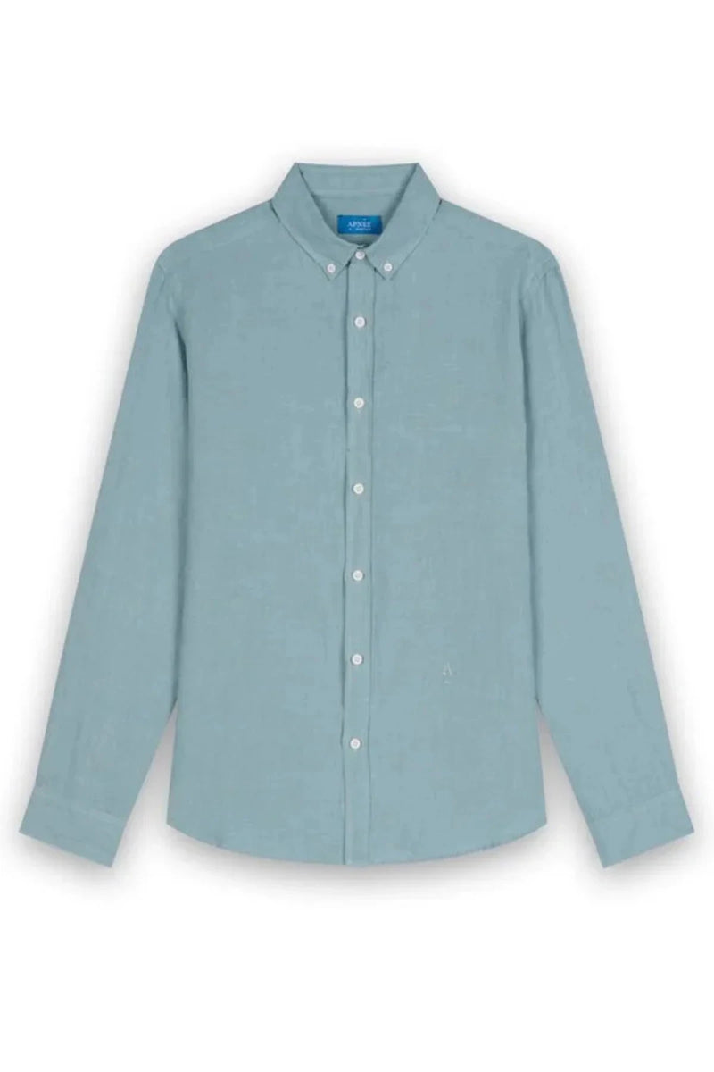 Shirts Apnée Linen Shirt Caribbean Blue Apoella