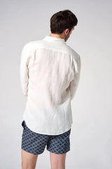 Shirts Apnée Linen Shirt Ecru Apoella