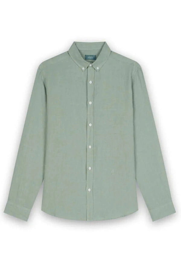 Shirts Apnée Linen Shirt Sage Green Apoella