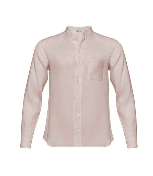 Shirts APOELLA Apollo Linen Mao Shirt Beige Apoella
