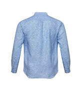 Shirts APOELLA Apollo Linen Mao Shirt Striped White/Blue Apoella