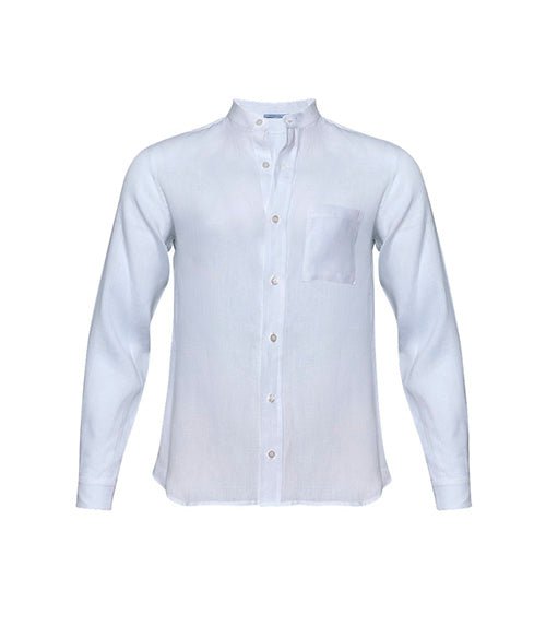 Shirts APOELLA Apollo Linen Mao Shirt White Apoella