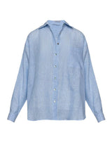 Shirts Apoella Charis Linen Loose Shirt Striped Sky Apoella