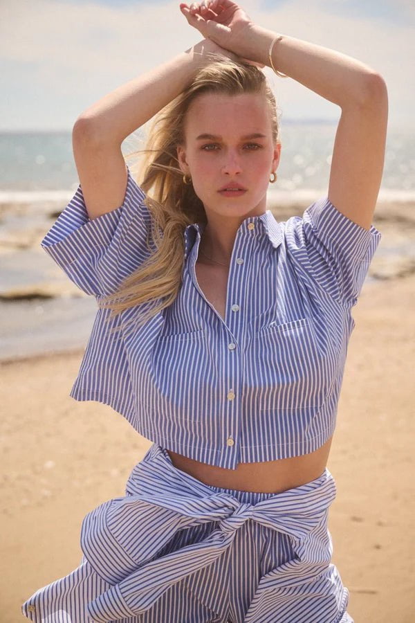 glossy string pants | OHOTORO ohotoro Crop String Shirt