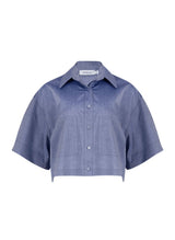 Shirts Apoella Myrto Cropped Shirt Denim Apoella