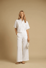 Shirts APOELLA Myrto Cropped Shirt White Apoella