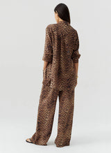 Shirts Melissa Odabash Paige Long Buttoned Shirt Cheetah Apoella