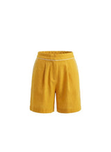 Shorts Ancient Kallos Melita Linen Shorts Amber Yellow Apoella