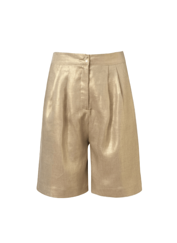 Shorts Ancient Kallos Old Port Golden Bermuda Shorts Gold Apoella