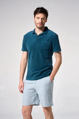 Shorts Apnée Linen Shorts Caribbean Blue Apoella