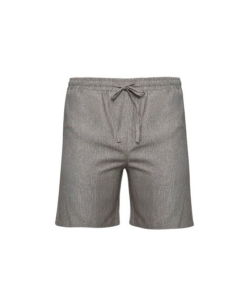 Shorts APOELLA Aries Linen Shorts Khaki Melange Apoella