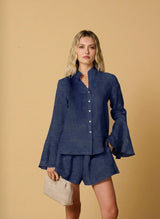 Shorts Apoella Dione Linen Shorts Denim Apoella