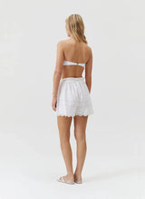 Shorts Melissa Odabash Indy Embroidered Shorts White Apoella
