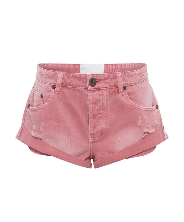 Shorts One Teaspoon Bandit Low Waist Denim Shorts Pink Pink / 24 Apoella
