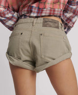 Shorts One Teaspoon Bandits Low Waist Denim Short Faded Khaki Apoella