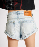 Shorts One Teaspoon Bandits Low Waist Denim Shorts Depeche Blue Apoella