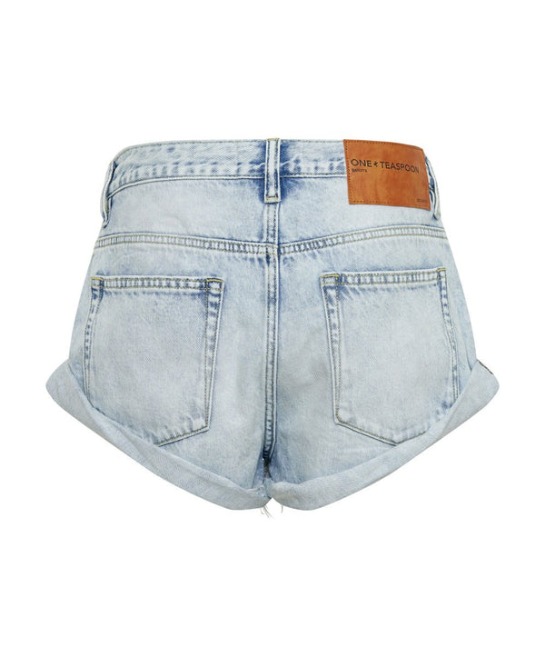 Shorts One Teaspoon Bandits Low Waist Denim Shorts Depeche Blue Apoella