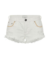 Shorts One Teaspoon Bonitas Low Waist Denim Shorts Pearl White / 24 Apoella