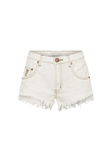 Shorts One Teaspoon Renegades High Waist Denim Shorts White Beauty Apoella