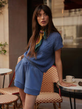 Shorts Varley Atrium High Rise Shorts 4.5 Bijou Blue Apoella