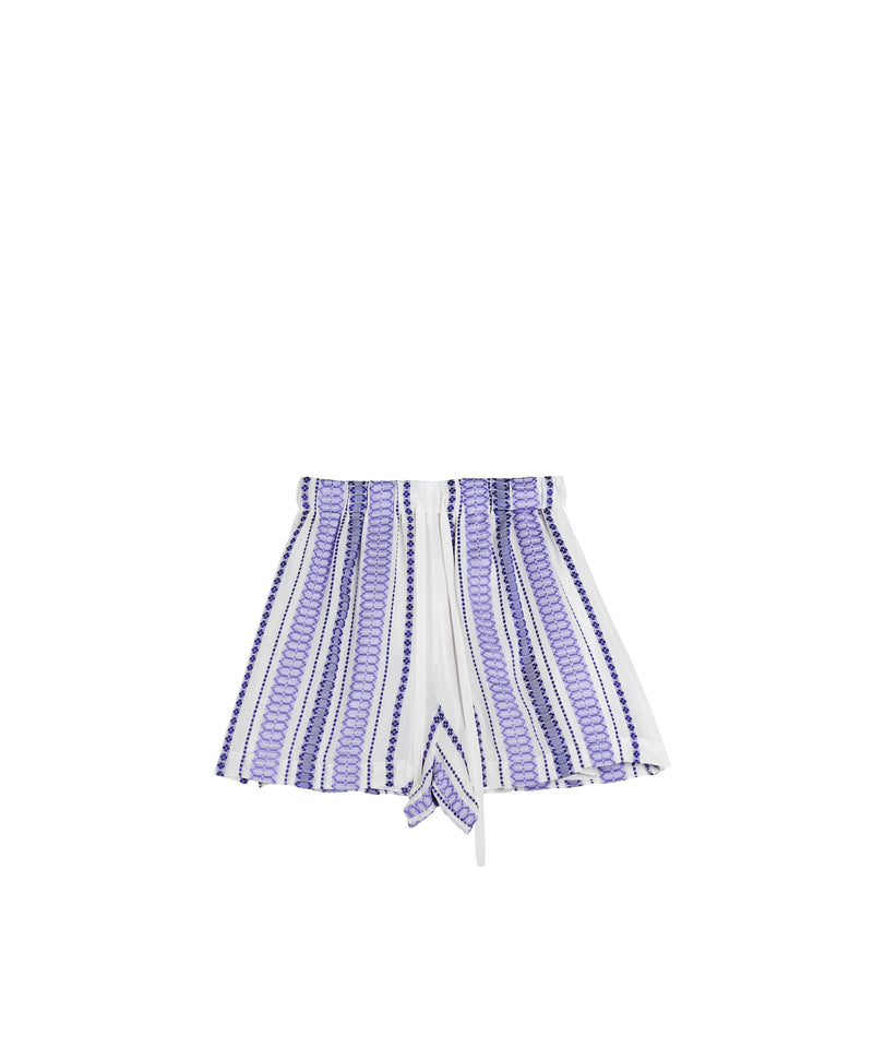 Shorts Zeus n Dione Paxi Textured Silk Shorts Purple Lavender Apoella