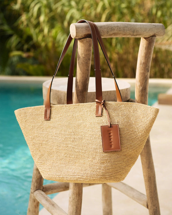 Shoulder Bags Manebi New Basket Bag Natural O/S Apoella