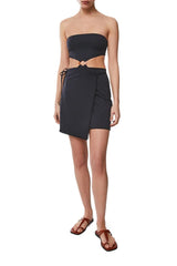 Skirts Kiohne Petals Embroidered Skirt Black Apoella