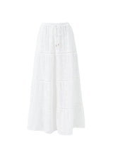 Skirts Melissa Odabash Cinzia Embroidered Long Skirt White Apoella