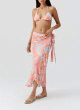Skirts Melissa Odabash Danni Wrap Long Skirt Cosmic Apoella