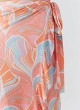 Skirts Melissa Odabash Danni Wrap Long Skirt Cosmic Apoella