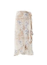 Skirts Melissa Odabash Danni Wrap Long Skirt Lizard Apoella