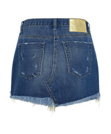 Skirts One Teaspoon Junkyard Denim Skirt Shredded Gold Apoella