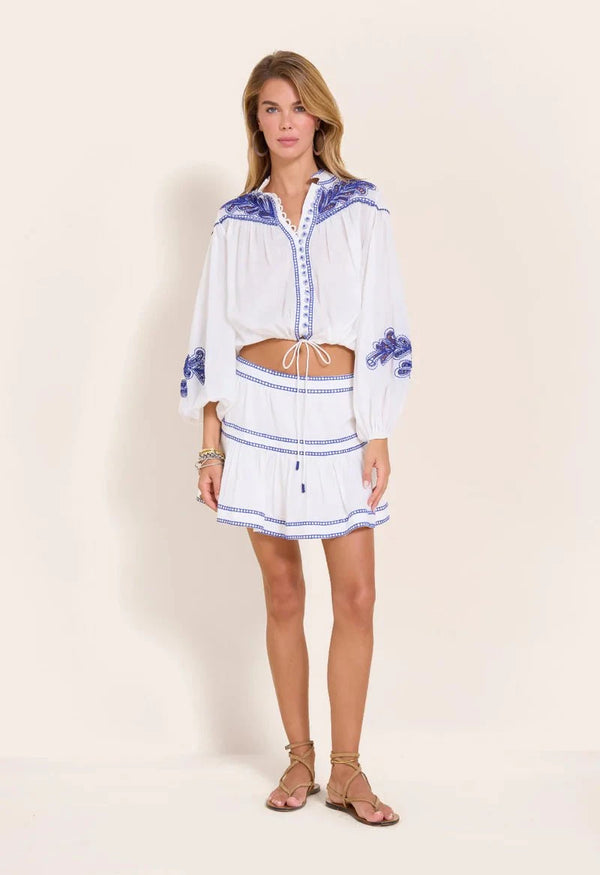 Skirts Scarlett Poppies Zilli Short Skirt Simply White Apoella