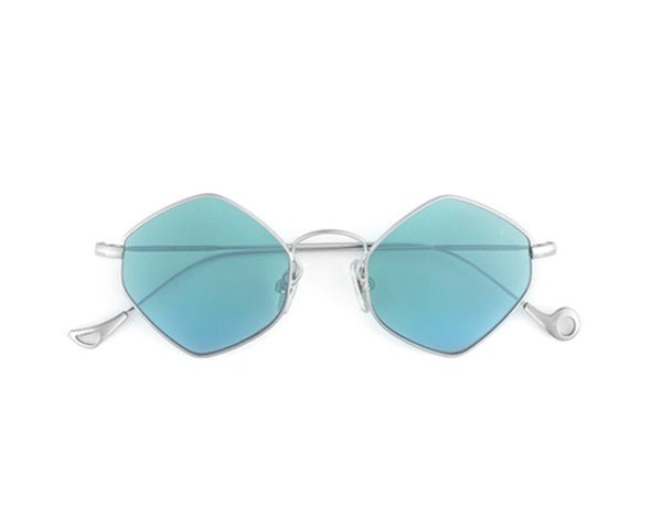 Sunglasses Eyepetizer Amelie Silver With Green Gradient Blue Lenses O/S / Blue Apoella